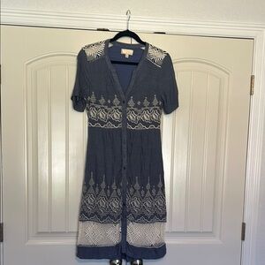 Moulinette Soeurs - cotton blend short sleeve dress. Size 6